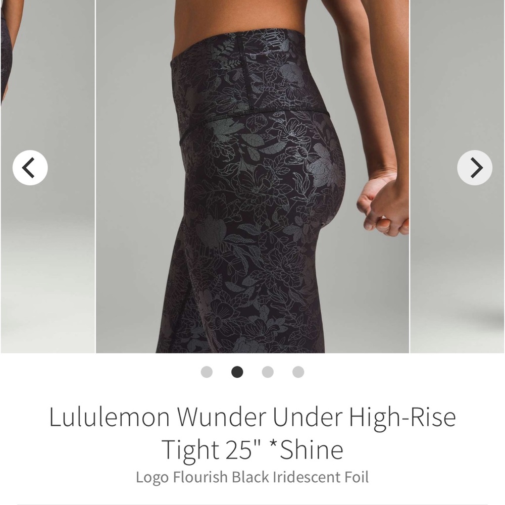 Lululemon WUNDER UNDERS  High-Rise Tights Shine